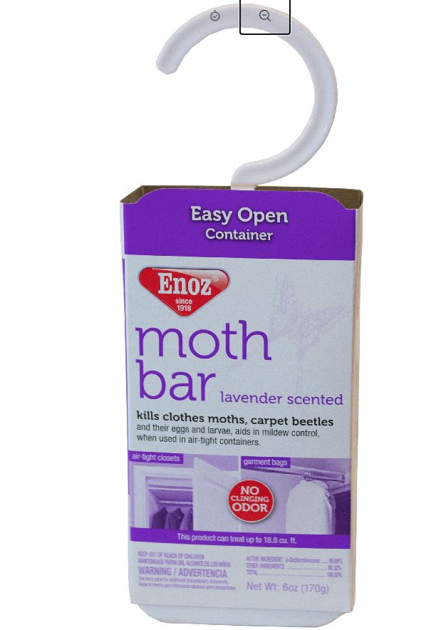 Enoz para Moth Balls, Kills Clothes Moths and Carpet Beetles, No Clinging  Odor, Use for Storage, 4 oz