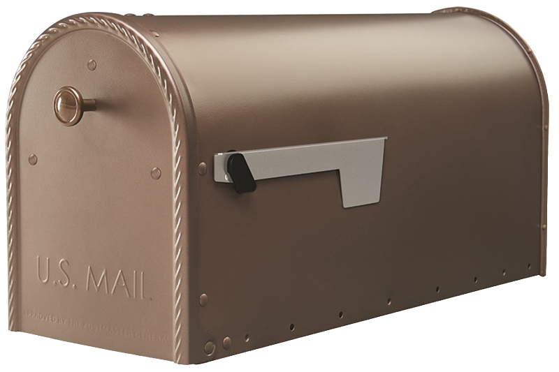 Gibraltar Mailboxes Edwards EM160VB0 Series Mailbox, Venetian Bronze, 1475 cu-in Capacity, Steel, Powder-Coated