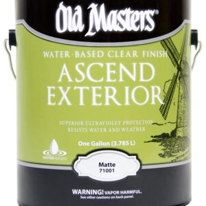 Old Masters Ascend Exterior 71001 Exterior Finish, Matte, Liquid, 1 gal