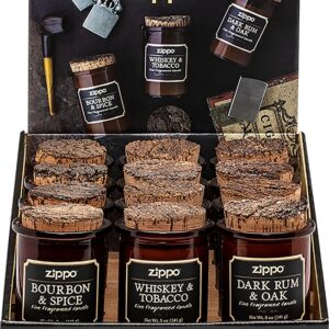 Zippo 70004 Spirit Candle, 5 oz, Assorted, 35 hr, Brown