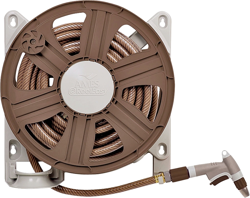 Ames 2388340 Hose Reel, 5/8 in Hose, 100 ft of 5/8 in Hose, Poly (Discontinued)