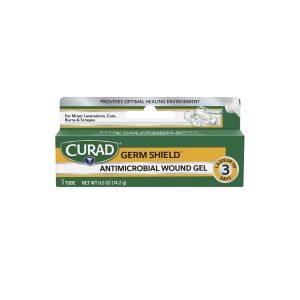 Curad Germ Shield CUR45955GS Antimicrobial Wound Gel, 0.5 oz Tube, Water-Based Gel