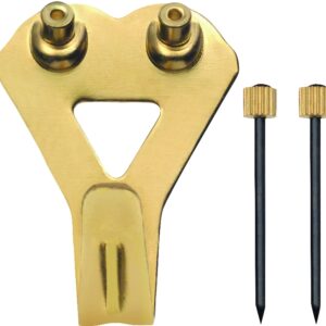 OOK 50584 Picture Hanger, 30 lb, Steel, Brass, Gold, 4/PK