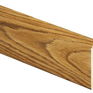 Inteplast Group Baseboard Moulding, 8 ft L, 3.44 in W, 1/2 in Thick, Polystyrene, Ultra Oak (Pack of 14)