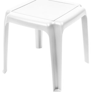 Gracious Living 14553-40 Side Table, Resin Table, White Table