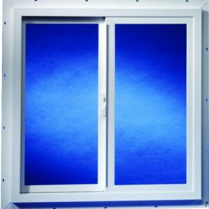 Duo-Corp 3030TMUT Utility Window, 35-1/2 in W Window, Vinyl Frame