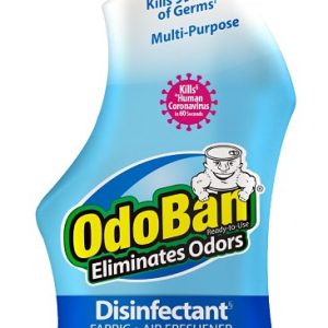 Odoban 910701-Q6 Air Freshener Disinfectant, 32 oz Spray Bottle, Liquid, Fresh Linen, Clear