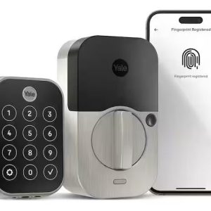 Yale Assure Lock 2 Touch Series YRD410-F-WF1-619 Keypad with Wi-Fi, Grade 2 Grade, Satin Nickel, 2-3/8, 2-3/4 in Backset