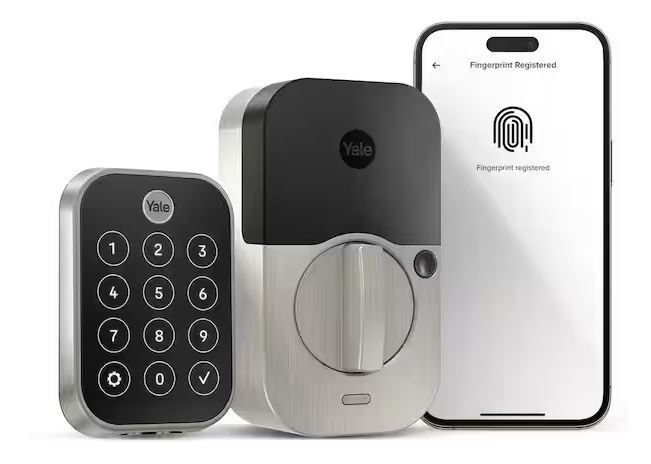 Yale Assure Lock 2 Touch Series YRD410-F-WF1-619 Keypad with Wi-Fi, Grade 2 Grade, Satin Nickel, 2-3/8, 2-3/4 in Backset