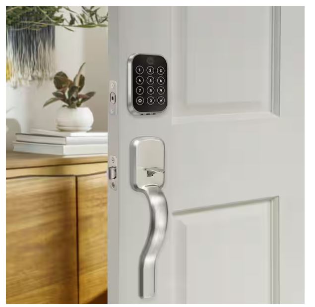 Yale Assure Lock 2 Touch Series YRD410-F-WF1-619 Keypad with Wi-Fi, Grade 2 Grade, Satin Nickel, 2-3/8, 2-3/4 in Backset - Image 4