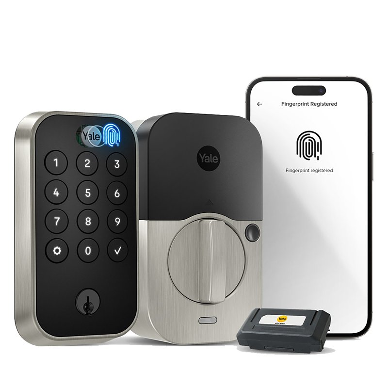 Yale Assure Lock 2 Touch Series YRD410-F-WF1-619 Keypad with Wi-Fi, Grade 2 Grade, Satin Nickel, 2-3/8, 2-3/4 in Backset - Image 2