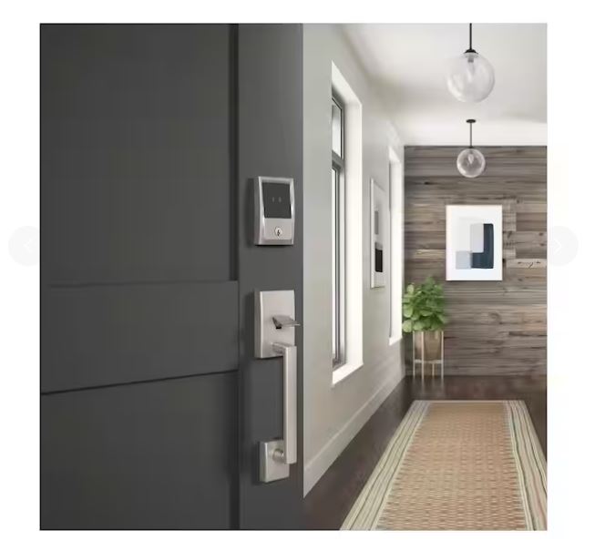Schlage Encode Plus BE499WBV CEN 619 Smart Wi-Fi Deadbolt With Century Trim, 1 Grade, Satin Nickel, C Keyway - Image 4