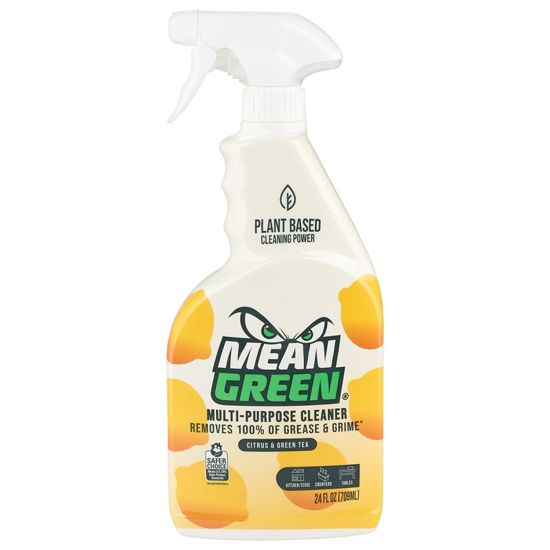 Mean Green 392515 Ready-To-Use Multi-Purpose Cleaner, 24 oz, Liquid, Citrus, Green Tea