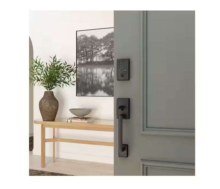 Schlage Arrive BE459WBVCEN622 Smart Wi-Fi Deadbolt with Century Trim, 1, AAA Grade, Key, Keypad Key, Metal, Matte Black - Image 2